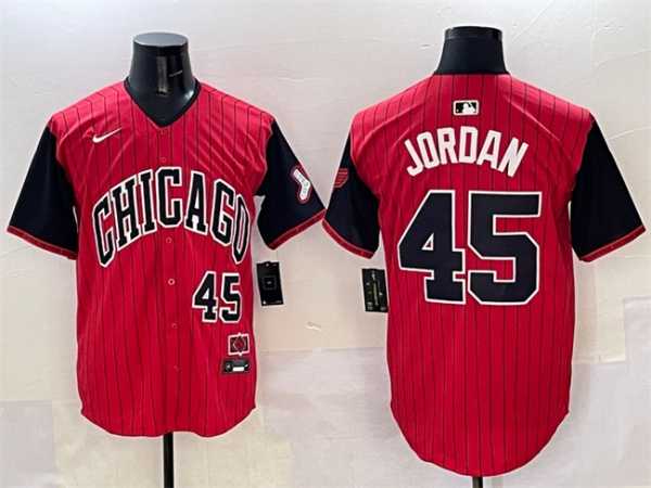 Men's Chicago White Sox #45 Michael Jordan Red Black 2025 City Connect Limited Stitched Jersey,We sell and wholesale Men's Chicago White Sox #45 Michael Jordan Red Black 2025 City Connect Limited Stitched Jersey on line form chian!